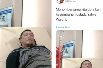 Ustadz Yahya Waloni Terbaring Sakit Pakai Selang Oksigen